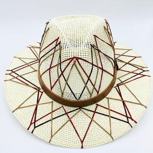 Burgundy Web Sun Hat