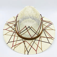 Load image into Gallery viewer, Burgundy Web Sun Hat