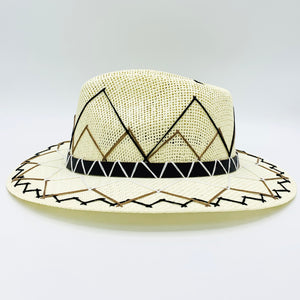 Neutral Shades ZigZag Sun Hat