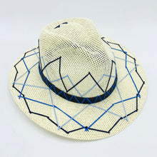 Load image into Gallery viewer, Blue Shades ZigZag Sun Hat