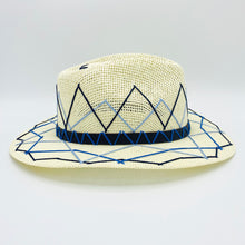 Load image into Gallery viewer, Blue Shades ZigZag Sun Hat