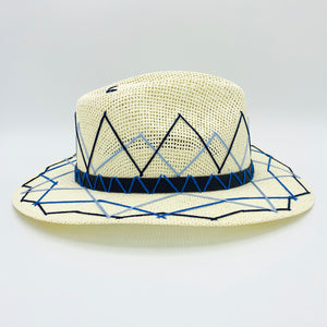 Blue Shades ZigZag Sun Hat