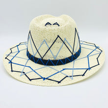 Load image into Gallery viewer, Blue Shades ZigZag Sun Hat