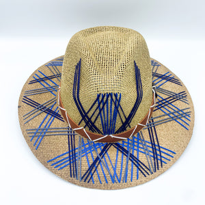 Blue Tones Boho Hat