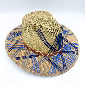 Blue Tones Boho Hat