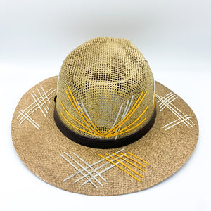 Earth tones Abstract Sun Hat