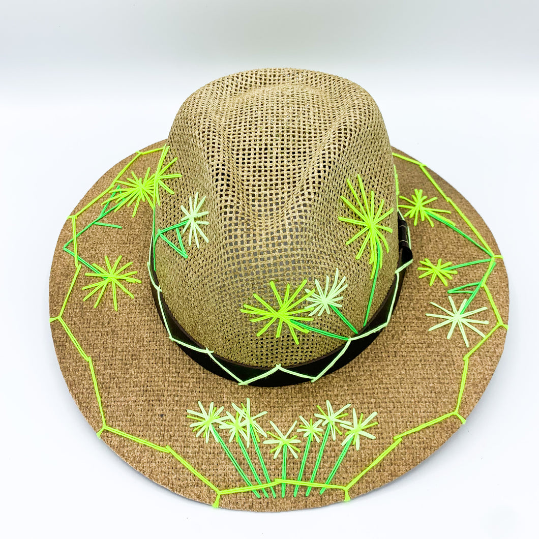 Neon Flowers Sun Hat