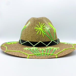 Neon Flowers Sun Hat