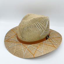 Load image into Gallery viewer, Earth Tones Feathers Sun Hat