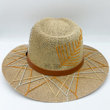 Load image into Gallery viewer, Earth Tones Feathers Sun Hat