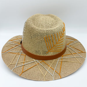 Earth Tones Feathers Sun Hat