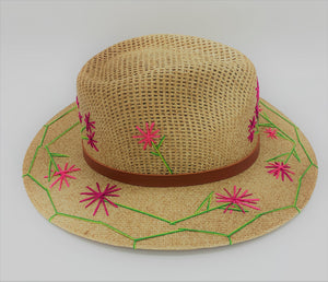 Floral Fucsia  Hat