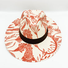 Load image into Gallery viewer, Tropical Painted Hat. Limited Edition. Red