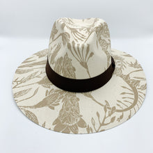 Load image into Gallery viewer, Tropical Painted Hat. Limited Edition. Beige