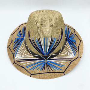 Mediterranean Blue Sunrays Hat