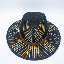 Load image into Gallery viewer, Boho Black Sun Hat