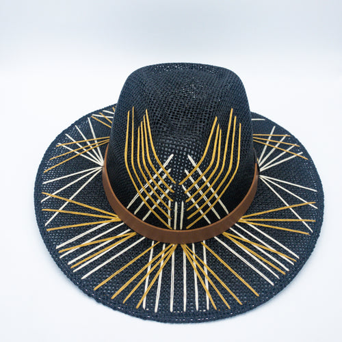 Boho Black Sun Hat