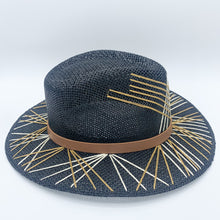 Load image into Gallery viewer, Boho Black Sun Hat