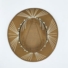 Load image into Gallery viewer, Pearls and Off White Sun Hat. Limited Edition