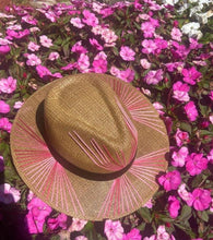 Load image into Gallery viewer, Pink Spring Fedora Sun Hat