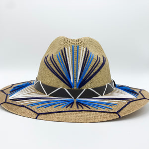 Mediterranean Blue Sunrays Hat