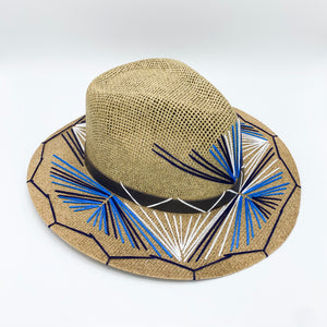 Mediterranean Blue Sunrays Hat