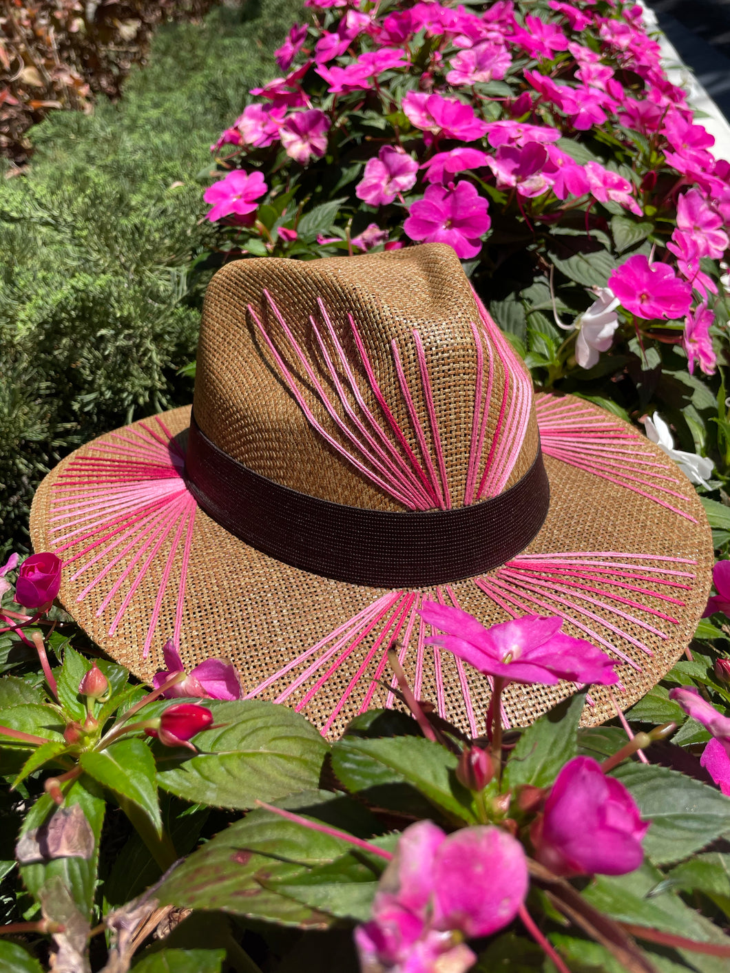 Pink Spring Fedora Sun Hat