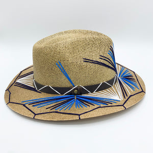 Mediterranean Blue Sunrays Hat