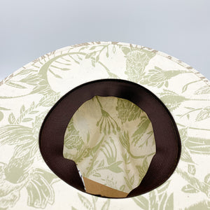 Tropical Painted Hat. Limited Edition. Beige