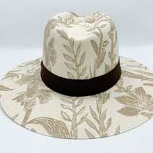 Load image into Gallery viewer, Tropical Painted Hat. Limited Edition. Beige